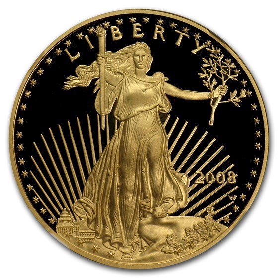 2008-W 1/2 oz Proof American Gold Eagle PF-70 NGC